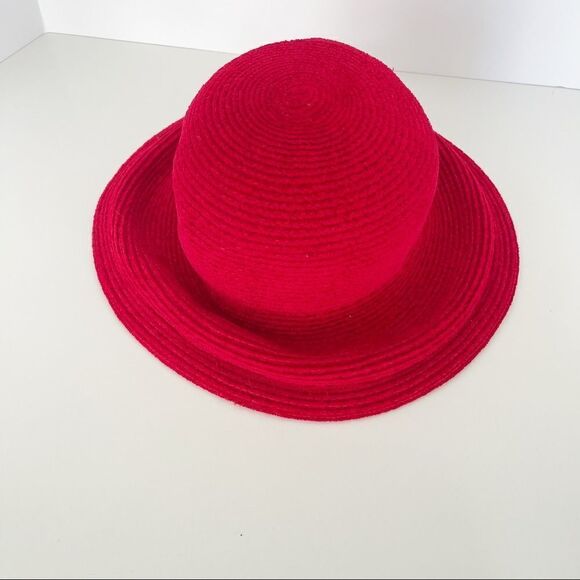 Red Annabel Ingal  Chenille Hat main image 2